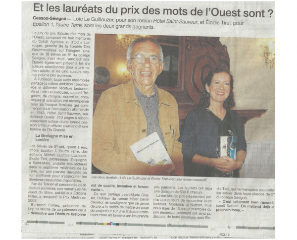 Prix desmots de l'ouest